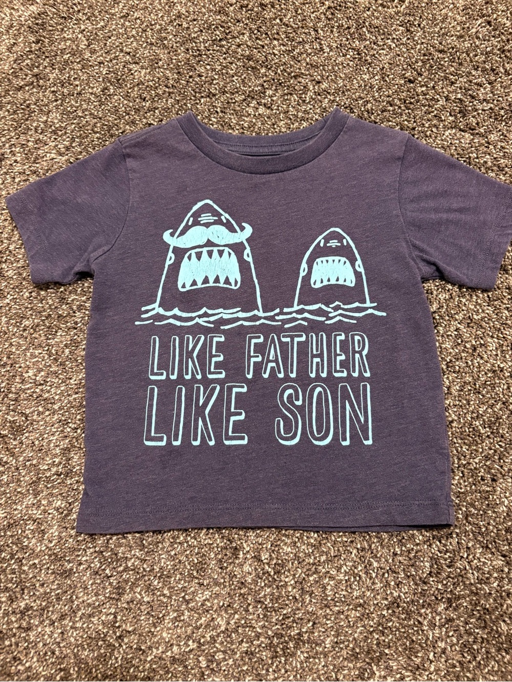 The Children's Place Like Father Like Son Shark Graphic Tee - Blue